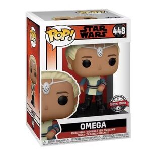 Funko Pop! Star Wars Omega Action Figure - Black, Red, Blue
